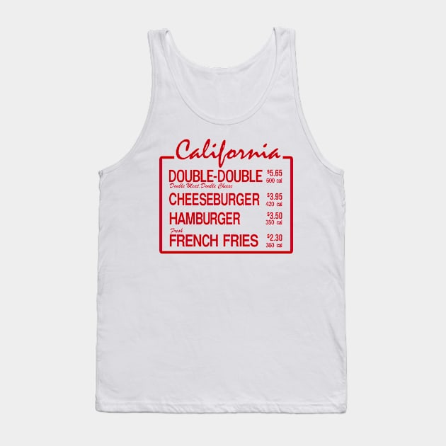 California Burger Tank Top by Meat Beat